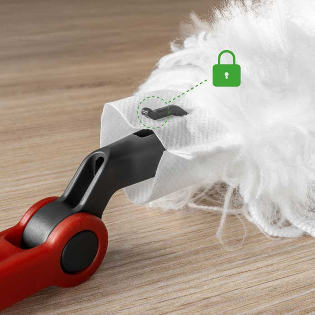 Vileda Flex&Catch prachová metla, dlhá násada, 1 náplň v balení, protišmyková, flexibilná hlava, 179434