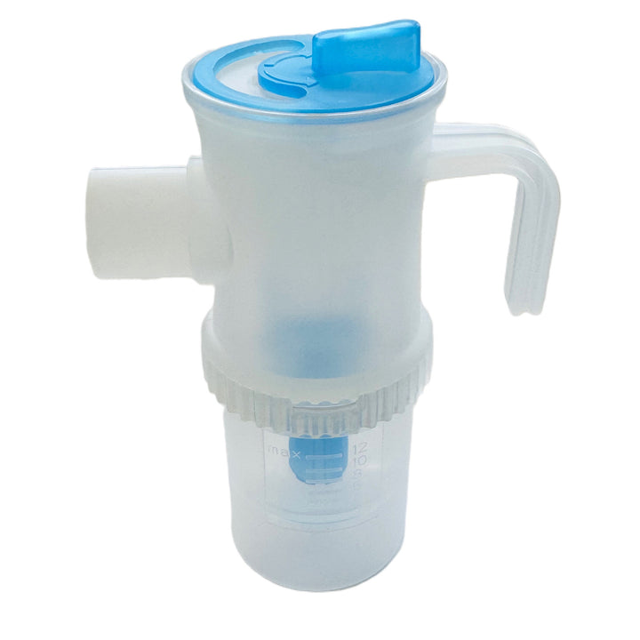 Súprava inhalačného/nebulizačného príslušenstva Omnibus, veľký 12ml rozprašovač, modrá farba, 5 náhradných filtrov, regulácia rýchlosti