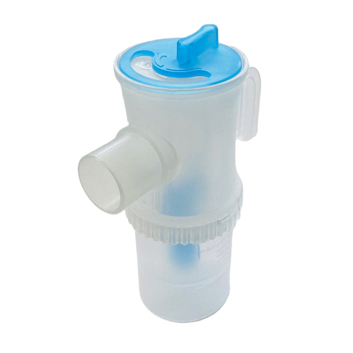 Súprava inhalačného/nebulizačného príslušenstva Omnibus, veľký 12ml rozprašovač, modrá farba, 5 náhradných filtrov, regulácia rýchlosti