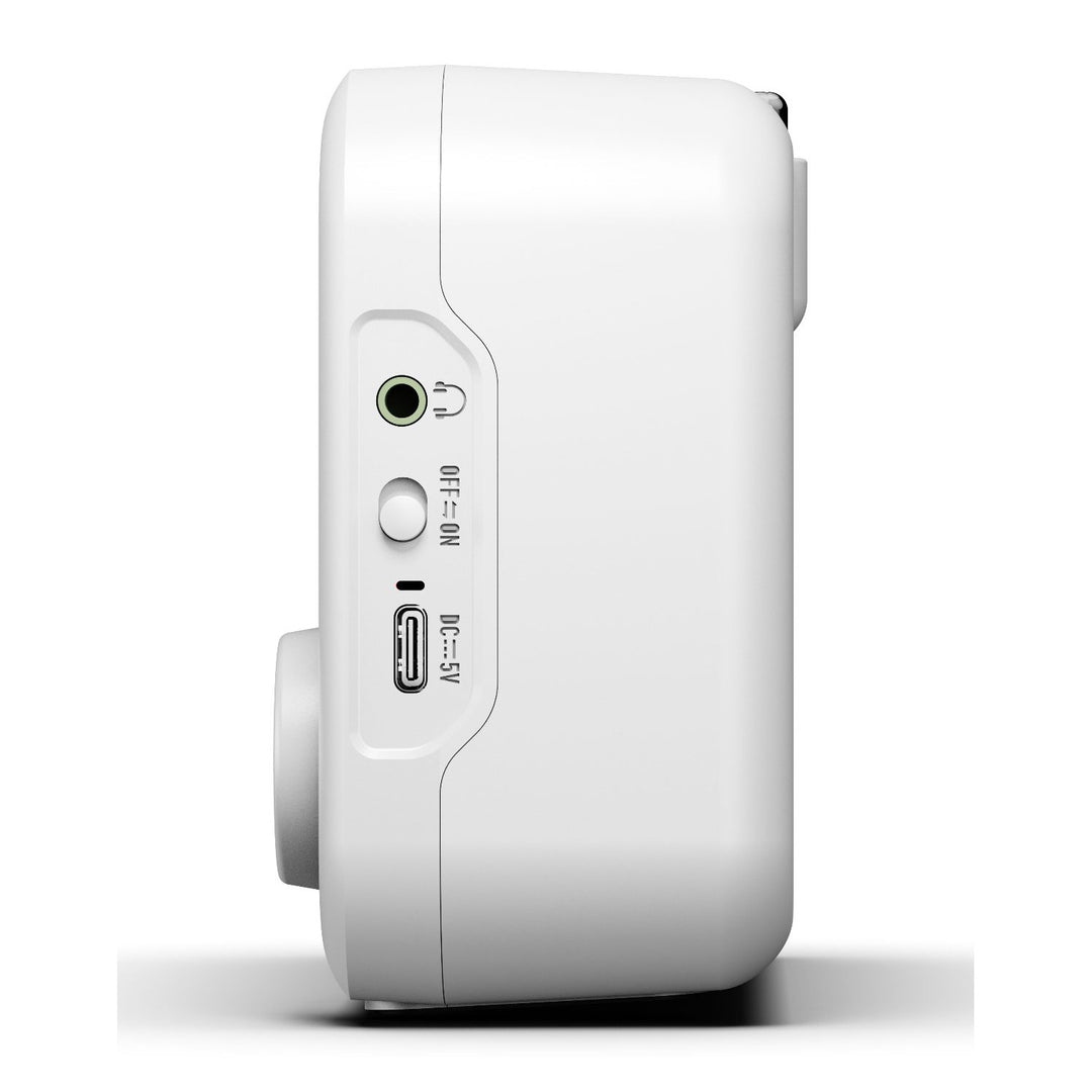 Prenosné rádio Blaupunkt, digitálne rádio DAB+ a FM tuner, Bluetooth, výstup na slúchadlá, 2,4" farebný displej, funkcie hodín a budíka, napájanie z batérie a dobíjanie cez USB-C, DR8WH