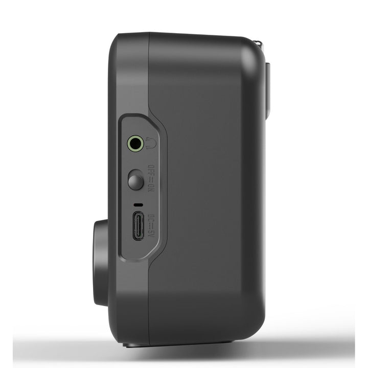 Prenosné rádio Blaupunkt, digitálne rádio DAB+ a FM tuner, Bluetooth, výstup na slúchadlá, 2,4" farebný displej, funkcie hodín a budíka, napájanie z batérie a dobíjanie cez USB-C, DR8BK