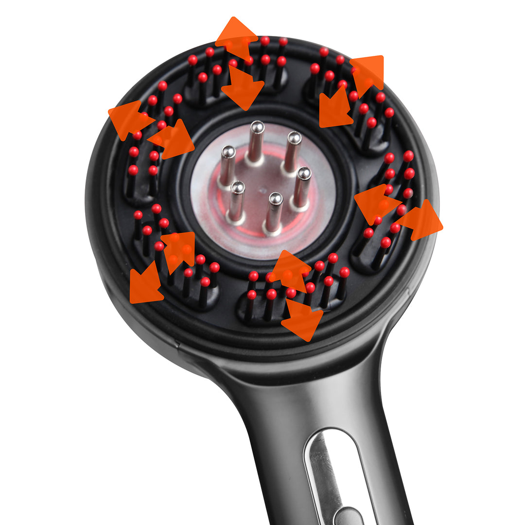 REGENERAČNÁ MASÁŽNA KEFKA NA VLASY A POHĽAD MT6537