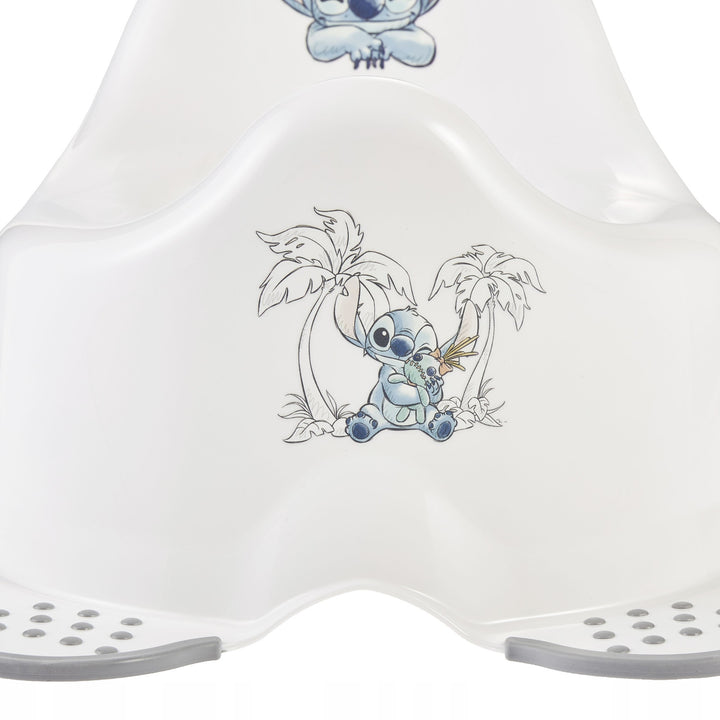 Protišmykový nočný stolík Keeeper Stitch, biely, max. 15 kg