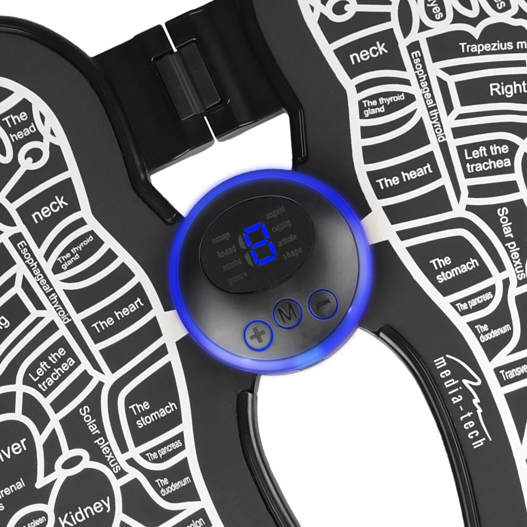 Prístroj na masáž nôh Media-Tech, masáž metódou elektrostimulácie EMS, 8 režimov, 19 úrovní intenzity, MT6527