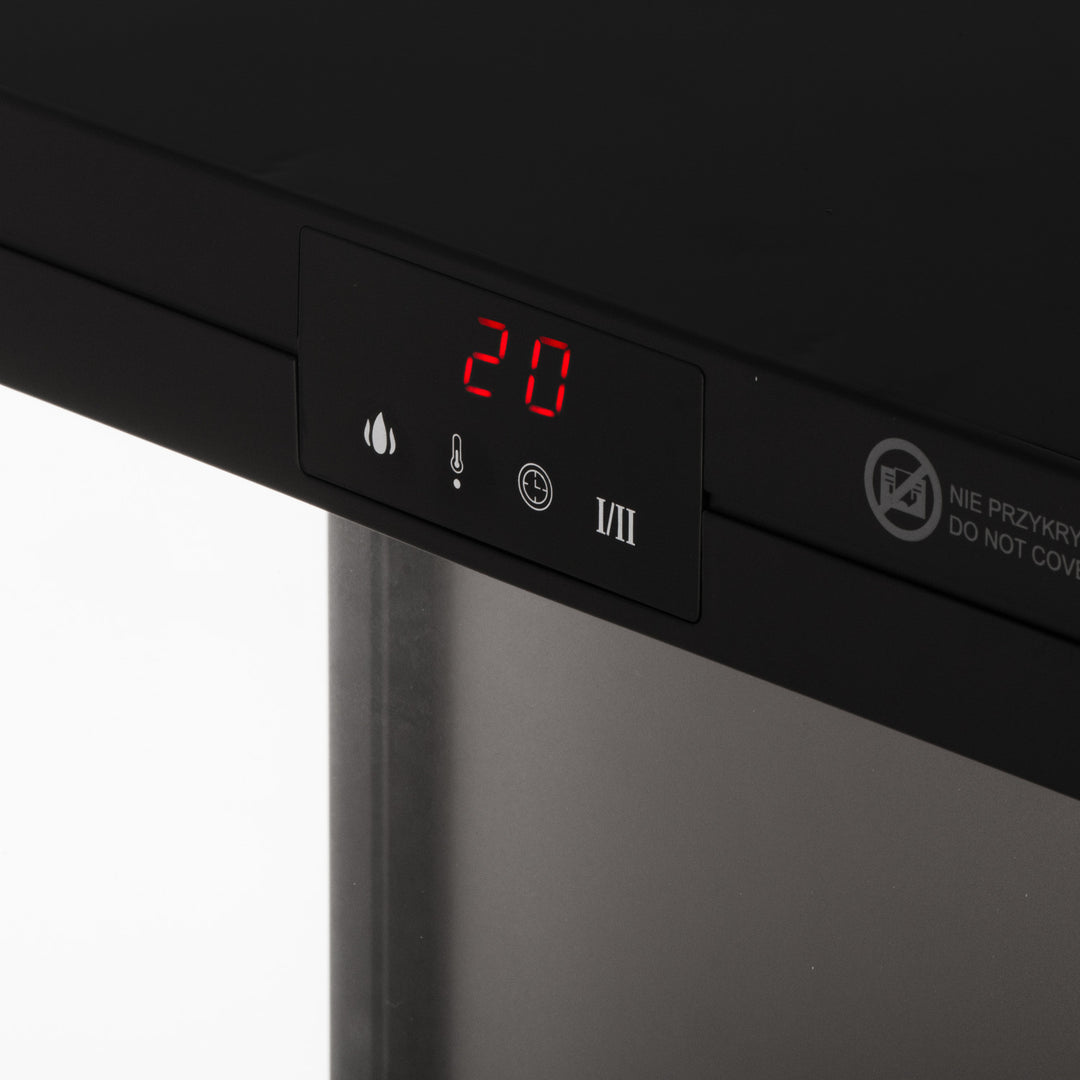 Elektrický krb LED s diaľkovým ovládaním, 2 vykurovacie výkony 1000W/2000W, termostat, Adler AD 7755