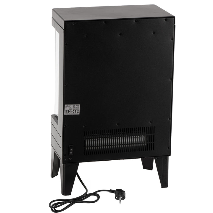 Elektrický krb LED s diaľkovým ovládaním, 2 vykurovacie výkony 1000W/2000W, termostat, Adler AD 7755