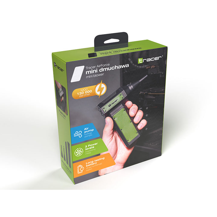 Mini multifunkčné dúchadlo, Tracer, bezkartáčový motor, 140 000 otáčok, 3 režimy AirForce