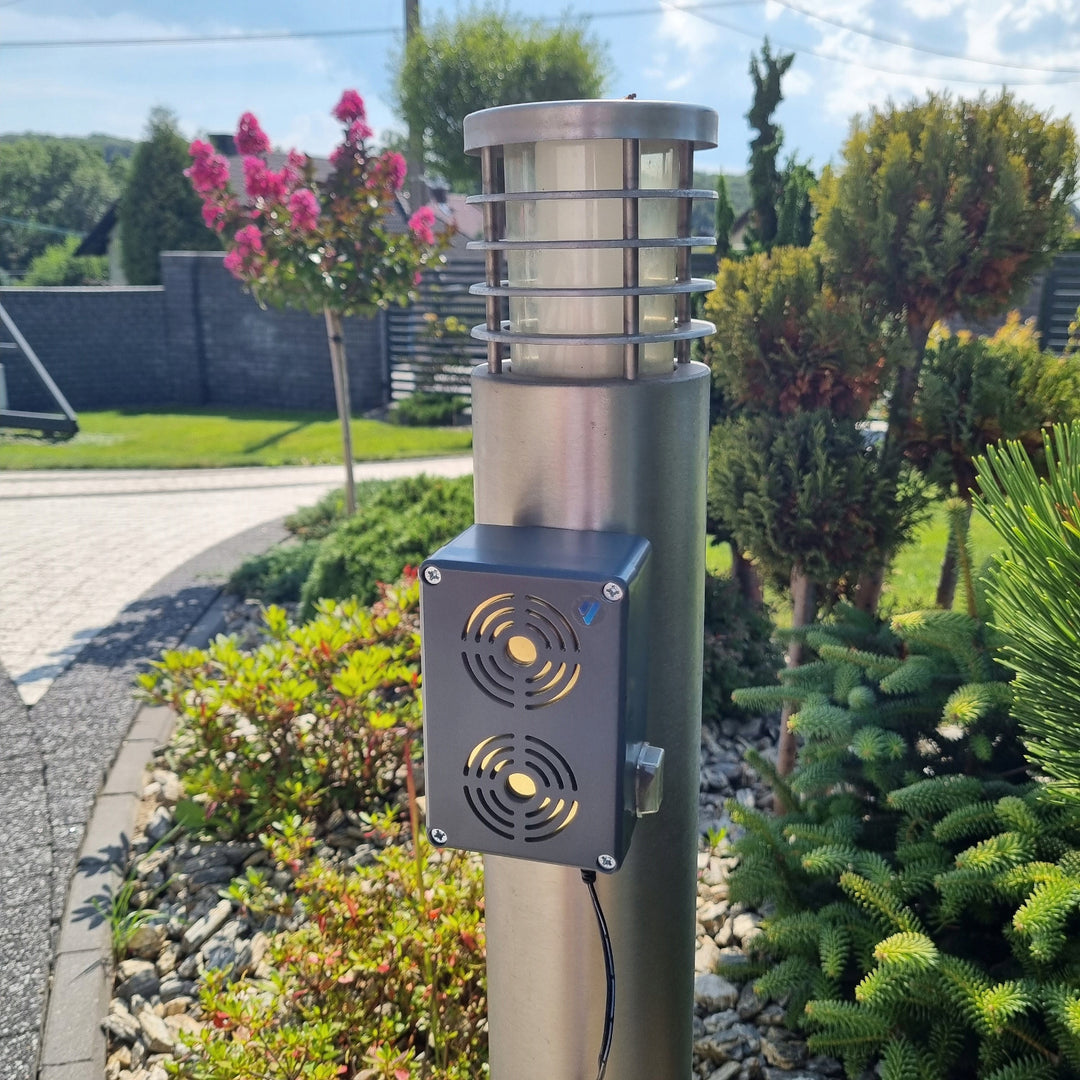 Odpudzovač hlodavcov, kún, potkanov, myší Viano, energeticky úsporný ultrazvukový generátor, IP65, Waterpro