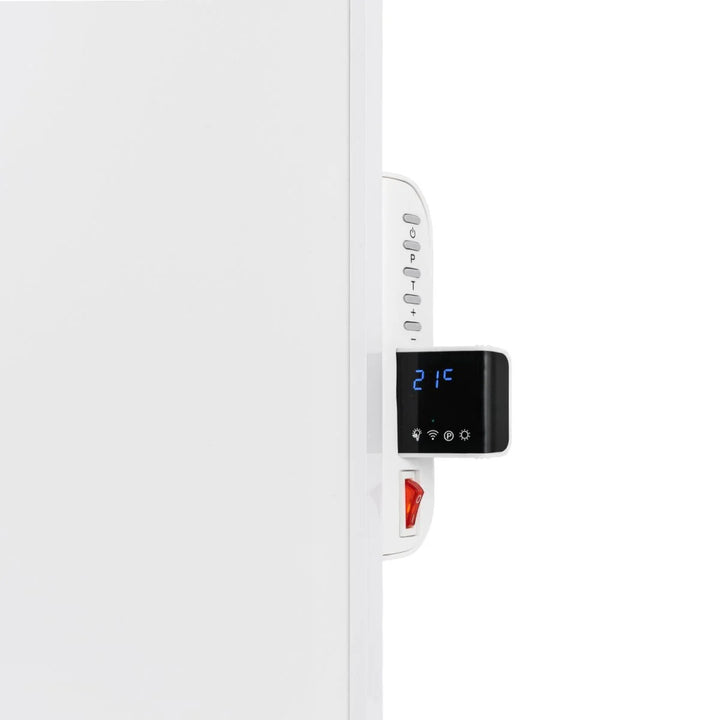 Infračervený ohrievač Cronos, 500 W, biely, vhodný pre alergikov, ultratenký, matný povrch, vyhrieva až 14 m2, Synthelith PRO CRP-500TWP White