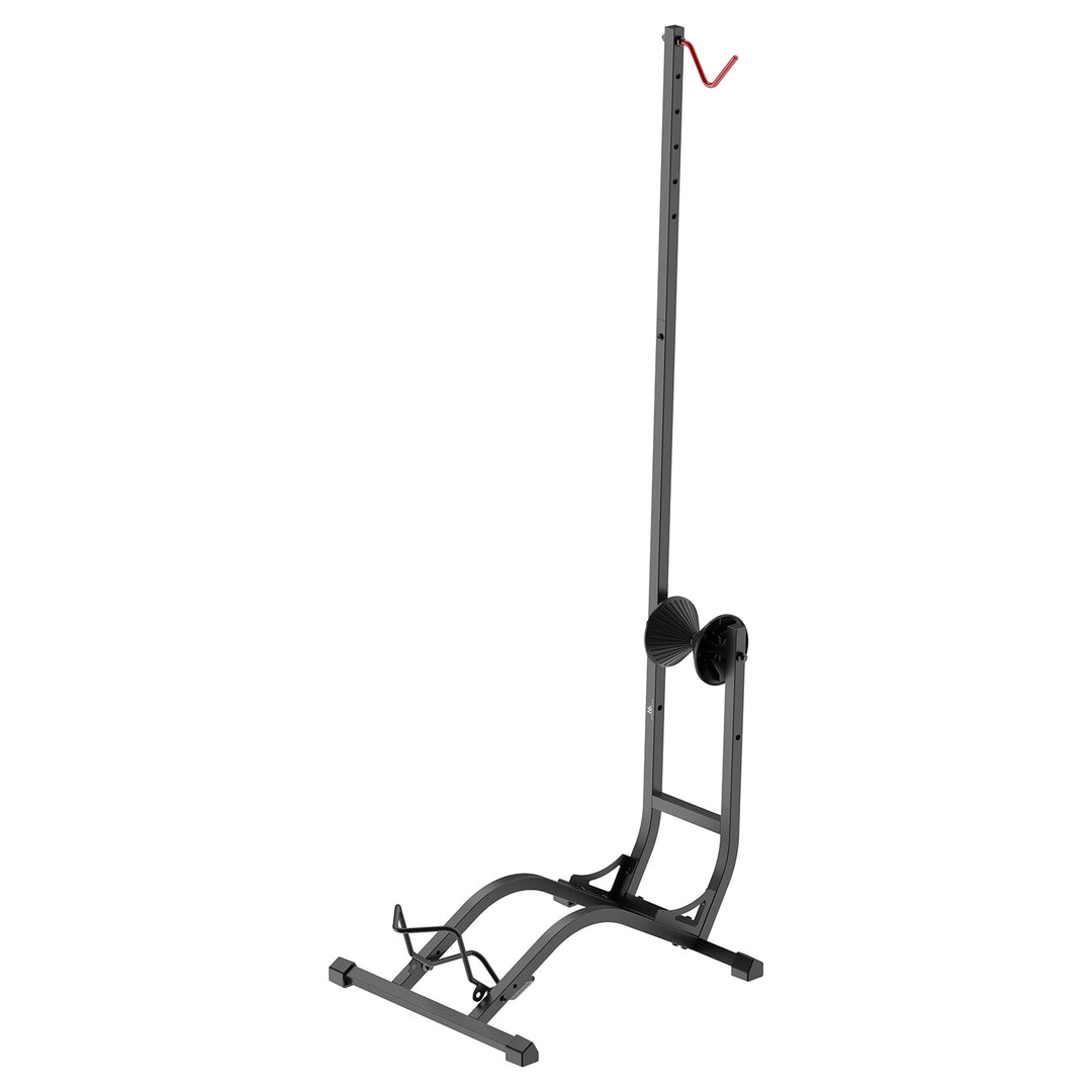 Podlahový stojan na bicykle Maclean, voľne stojací, horizontálny/vertikálny, na odkladanie, oceľ, maximálne zaťaženie 35 kg, MC-170