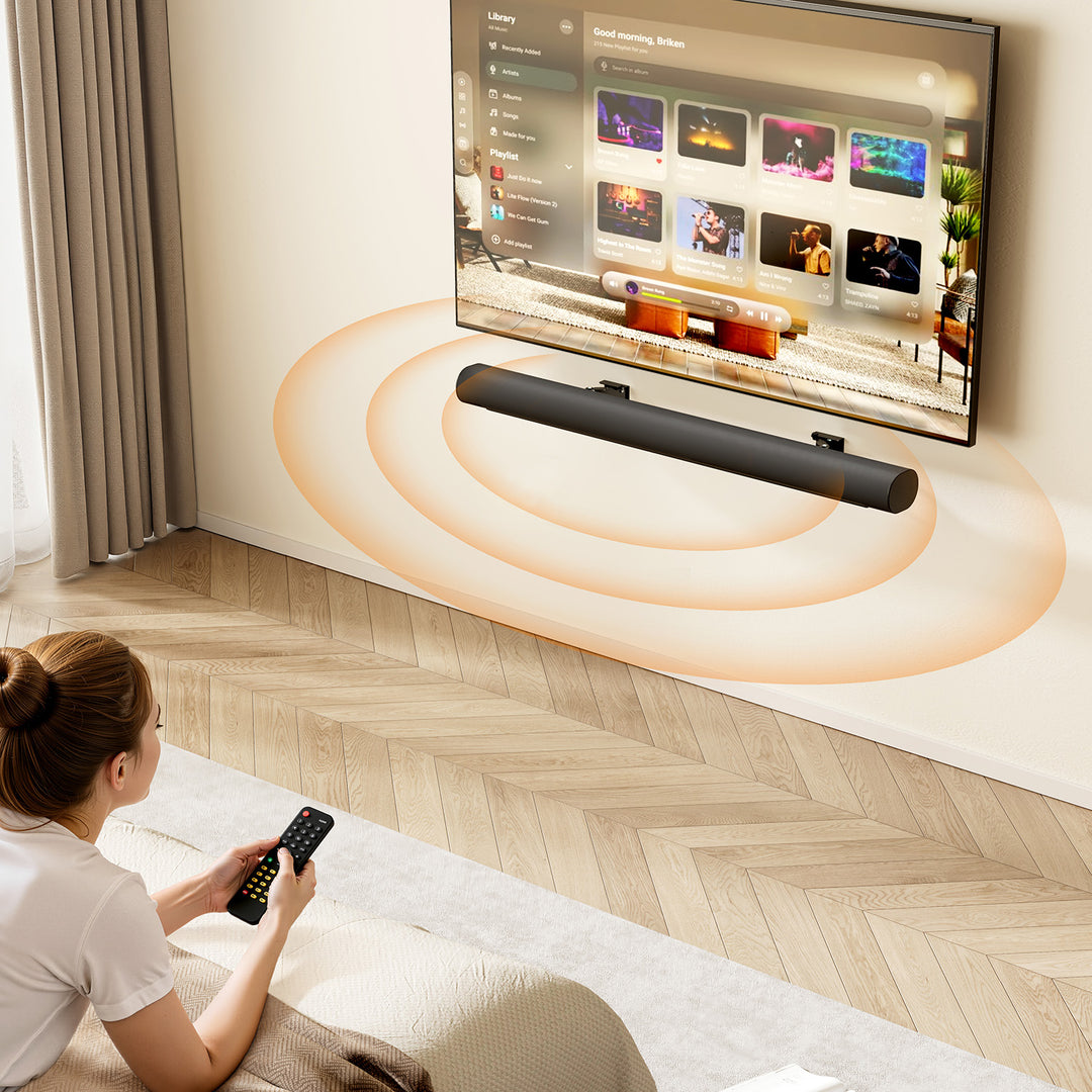 Držiak / nástenný záves na soundbar Maclean, nastaviteľný uhol +8°~-8°, maximálne zaťaženie 10 kg, vyrobený z ocele, MC-177