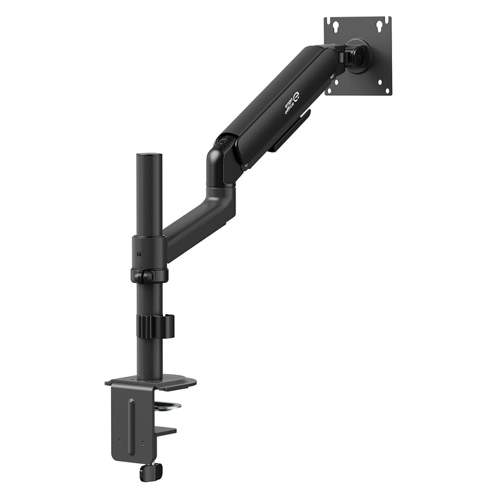 Držiak / záves na monitor Ergo Office, plynová pružina, 17"–32", 1–10 kg, matná čierna, max. VESA 100×100, ER-691 B
