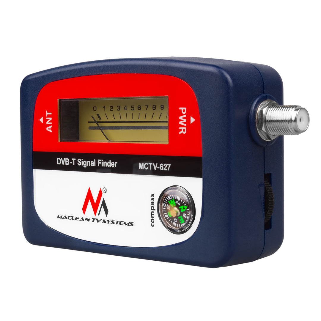 Maclean DVB-T TV meter, puzdro, kábel 25 cm F-F, MCTV-627 + 10x AA Varta Industrial batérie