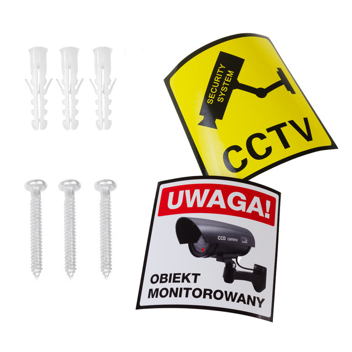 Atrapa kamery s blikajúcou LED IR1100 S IR externá + 2x Varta Industrial AA batérie