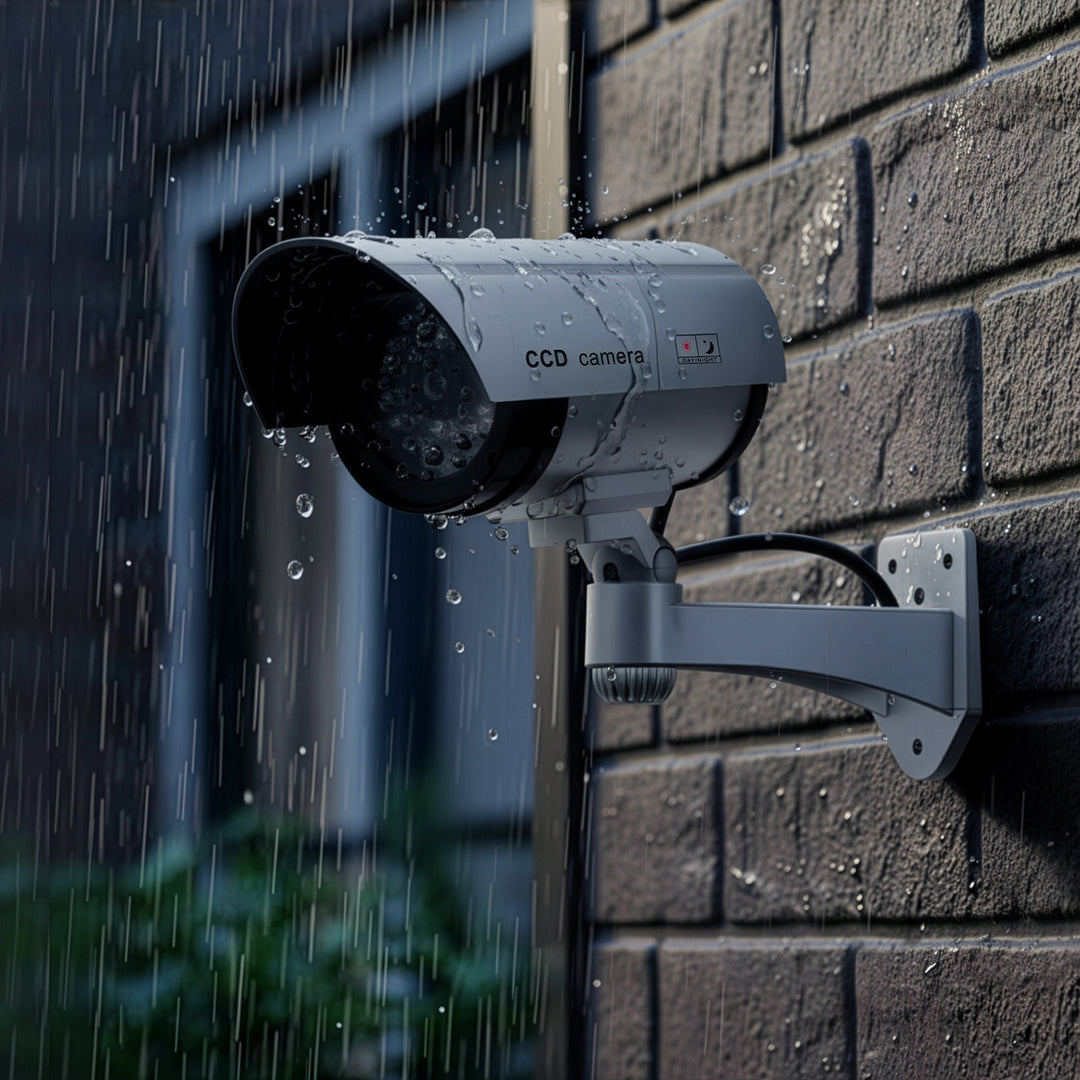 Atrapa kamery s blikajúcou LED IR1100 S IR externá + 2x Varta Industrial AA batérie