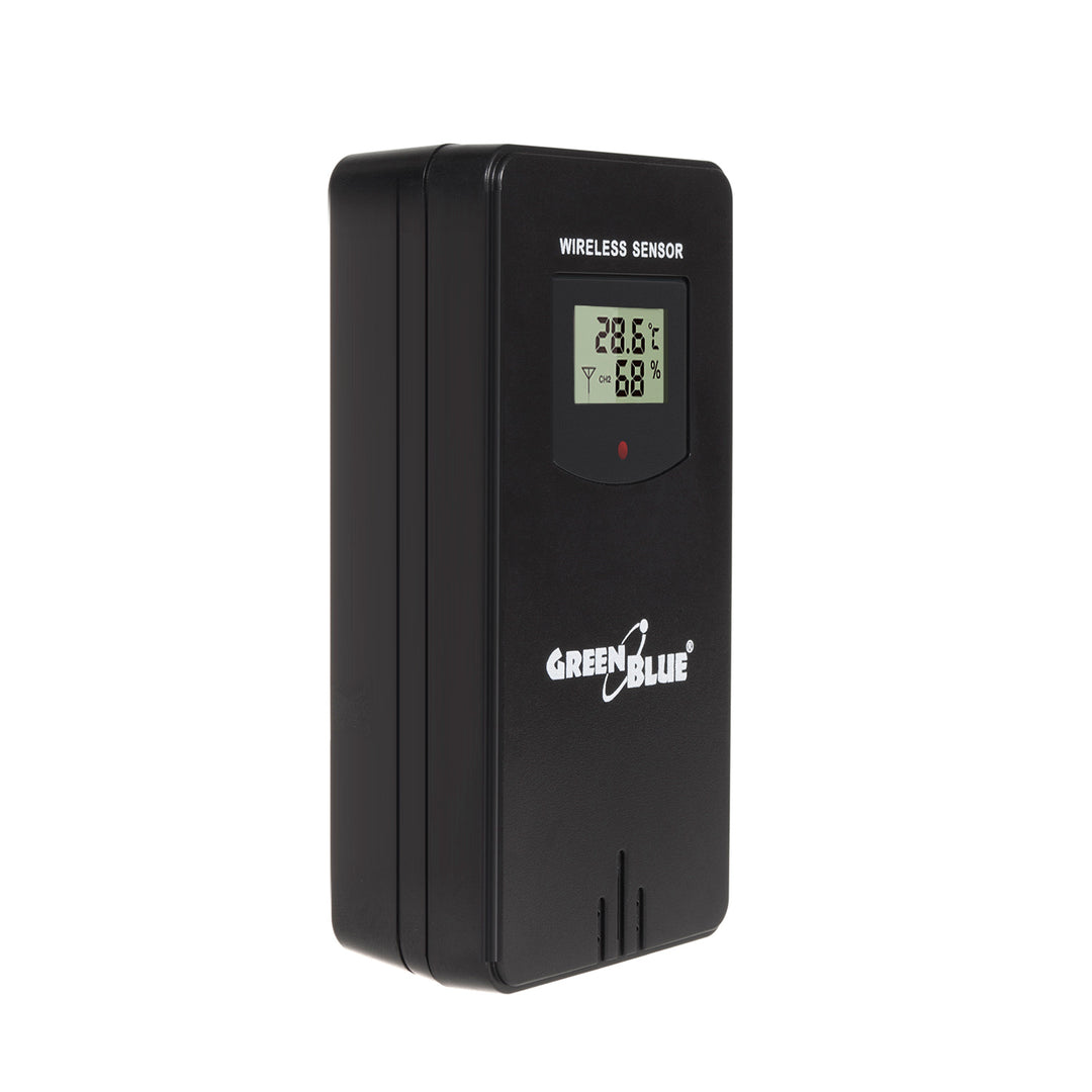 Meteostanica GreenBlue WiFi, kompatibilná s TUYA, vonkajší senzor, kalendár, predpoveď počasia, barometer, napájací adaptér, batérie, GB215