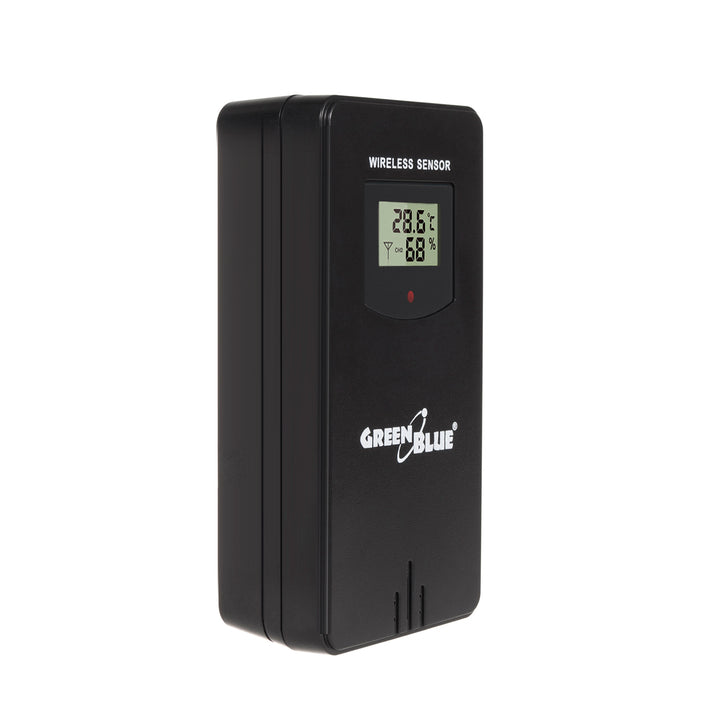 Meteostanica GreenBlue WiFi, kompatibilná s TUYA, vonkajší senzor, kalendár, predpoveď počasia, barometer, napájací adaptér, batérie, GB215