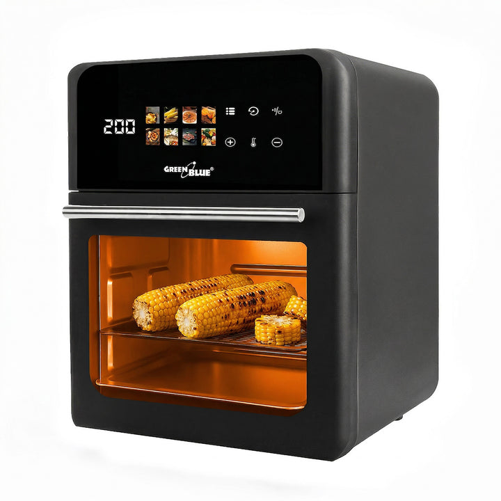 Beztuková fritéza AIR FRYER GreenBlue, výkon 1800 W, objem 10 l, 8 programov, príslušenstvo, časovač, GB950