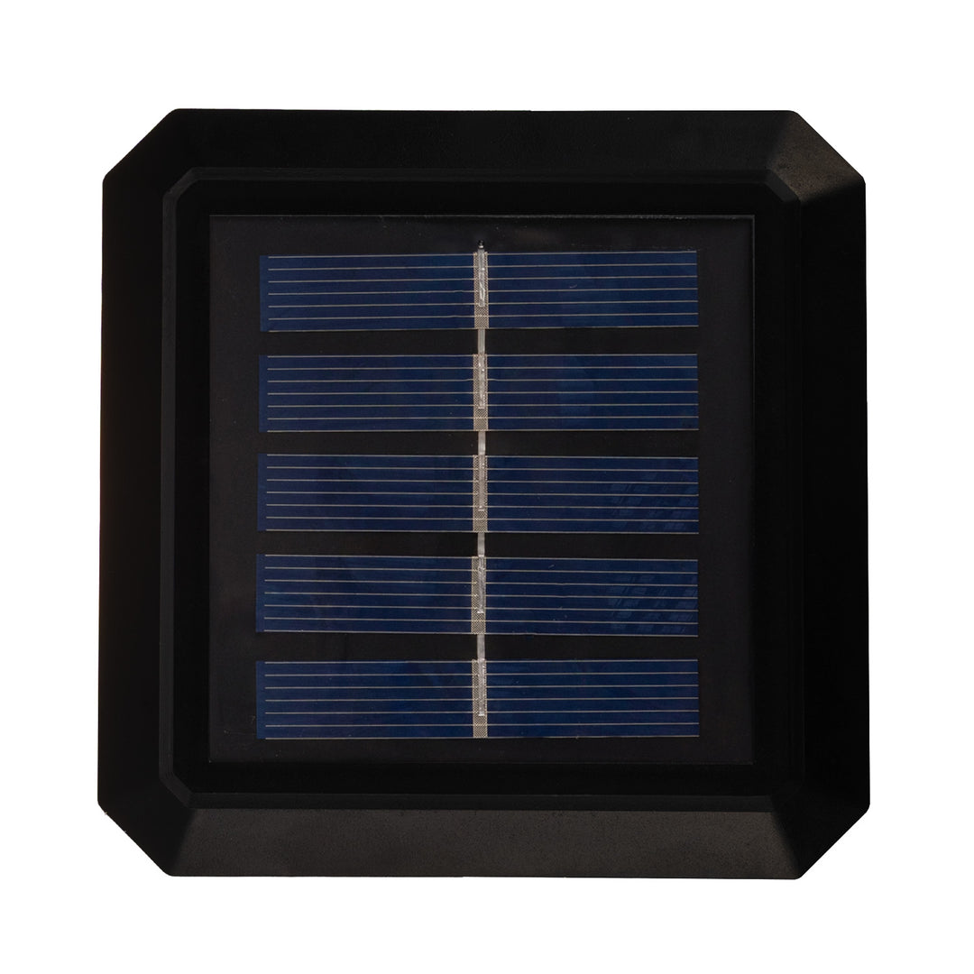 Solárna LED lampa na stĺp GreenBlue, 100 x 100 mm, oblúkový kryt, 3200 K, GB128 WW