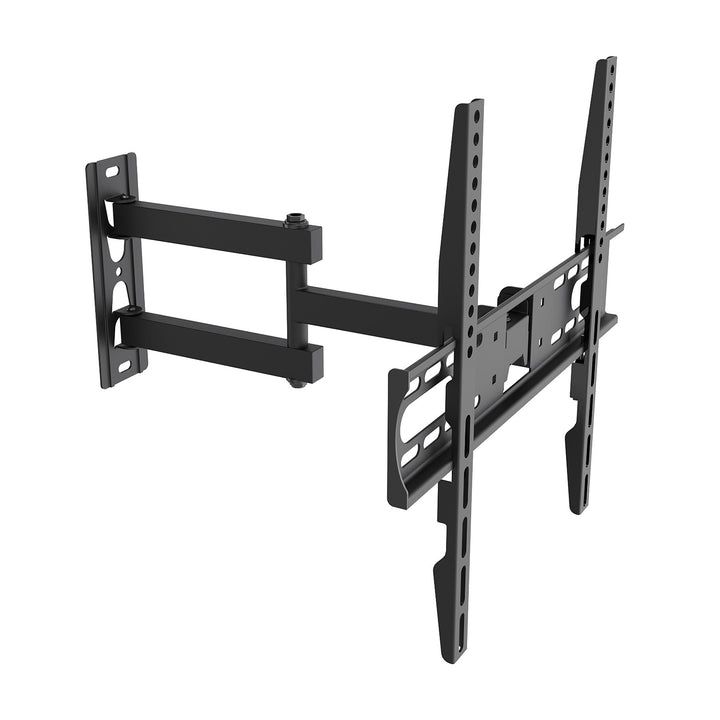 Držiak / záves na televízor Maclean, max. VESA 400x400, 32–55", do 30 kg, čierny, nastaviteľný sklon +2° až –10° a otočenie +90° až –90°, MC-191
