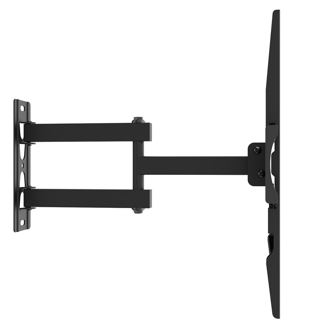 Držiak / záves na televízor Maclean, max. VESA 400x400, 32–55", do 30 kg, čierny, nastaviteľný sklon +2° až –10° a otočenie +90° až –90°, MC-191