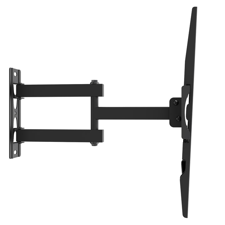 Držiak / záves na televízor Maclean, max. VESA 400x400, 32–55", do 30 kg, čierny, nastaviteľný sklon +2° až –10° a otočenie +90° až –90°, MC-191