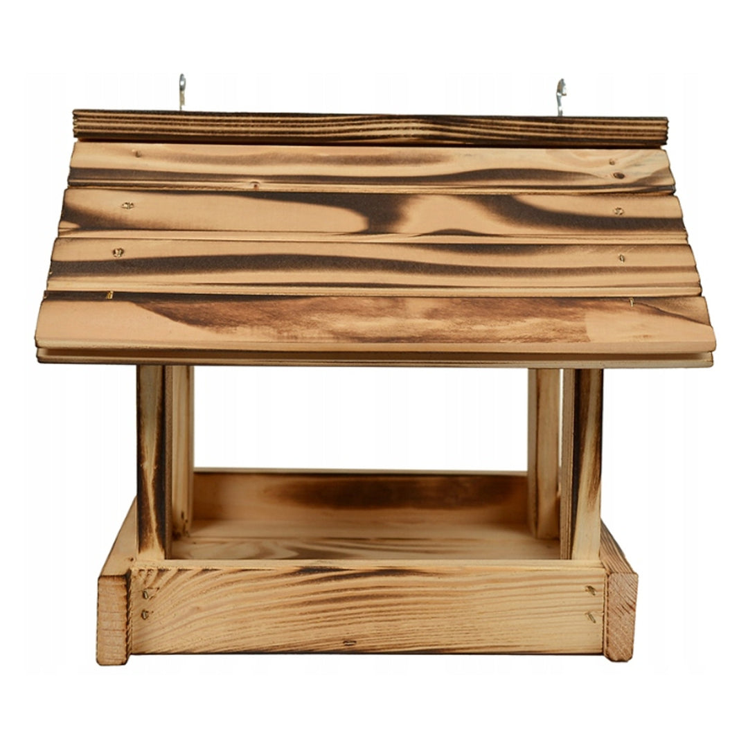 Woodok kŕmidlo pre vtáky, smrekové drevo, vypálené, silné háčiky + vtáčie semená 1 kg