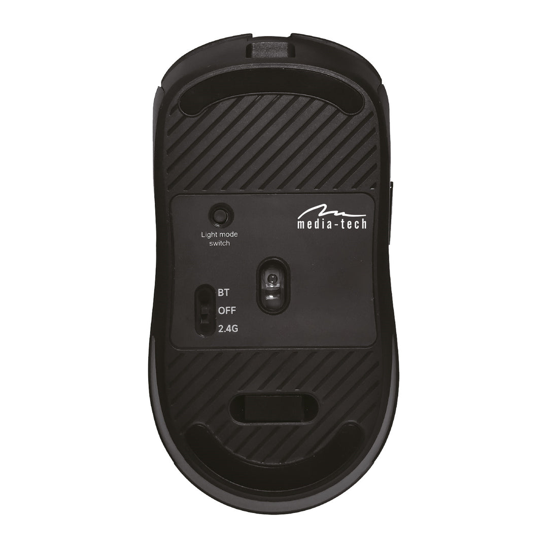 Bezdrôtová tichá a dobíjacia myš 2 v 1 (BT/RF) MT1124, Media-Tech