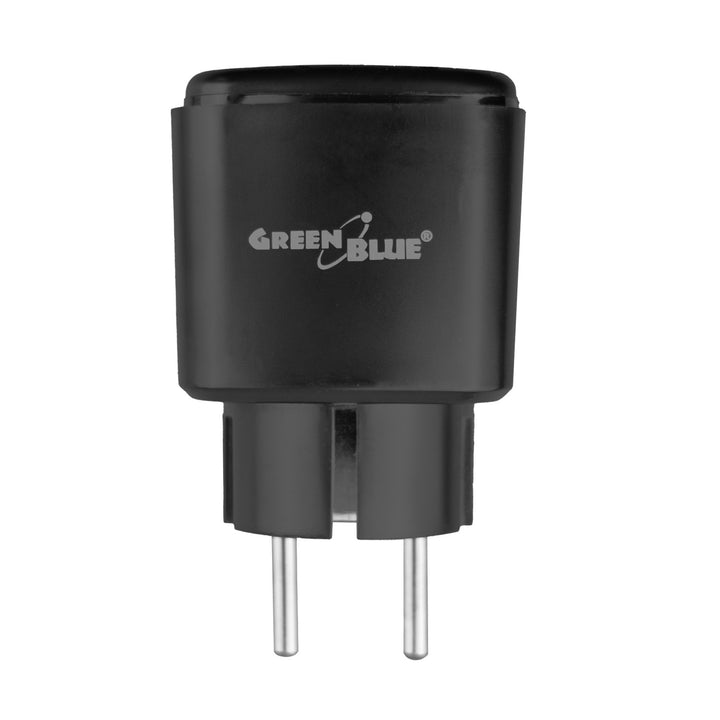 Diaľkovo ovládaná WiFi zásuvka GreenBlue, Android/iOS/Alexa/Google Home, časovač, wattmeter, max. 16 A/3840 W, GB735 B