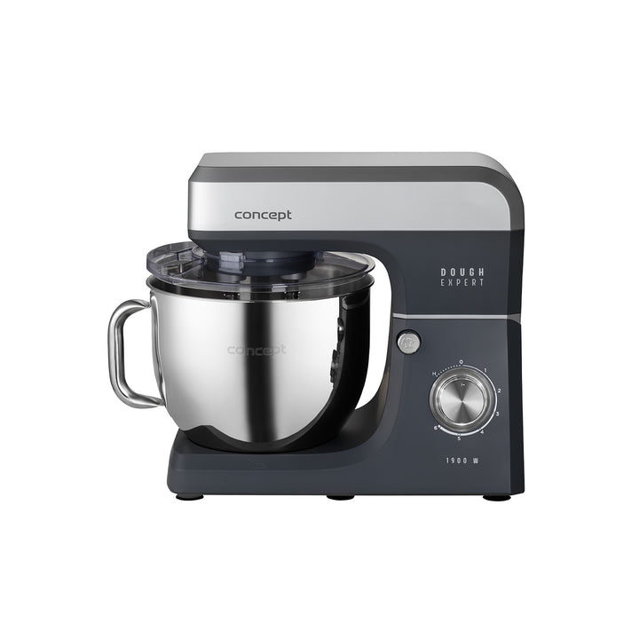 Planetárny kuchynský robot Concept Dough Expert, výkon 1900 W, dvojitý hák, funkcia ohrevu misy, 6 rôznych rýchlostí, RM6010