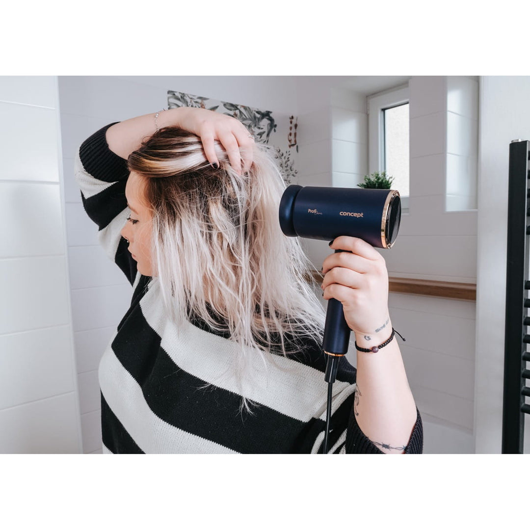 Koncepcia Fén ProfiCare, motor BLDC, magnetické nástavce, funkcia Oil Therapy, detský režim, funkcia Cold Mode, VV8100