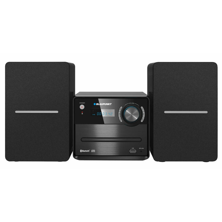Mikrosystém Blaupunkt, výkon 30 W, FM rádio, konektor AUX, konektor USB, Bluetooth, MS13BT