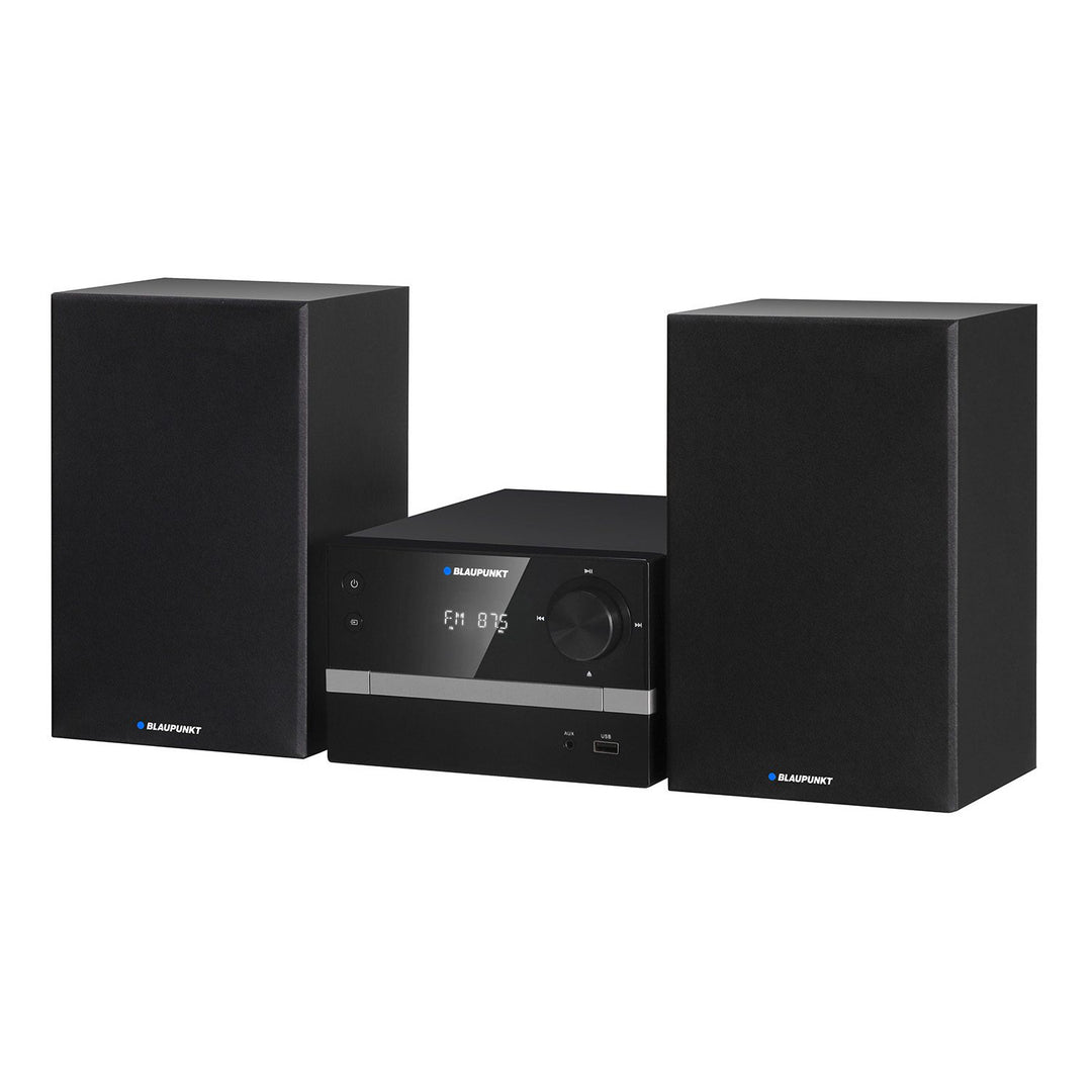 Mikrosystém Blaupunkt, Bluetooth, FM rádio, výkon 20 W RMS, hodiny s funkciou budíka, CD/MP3/USB/AUX, MS9BT