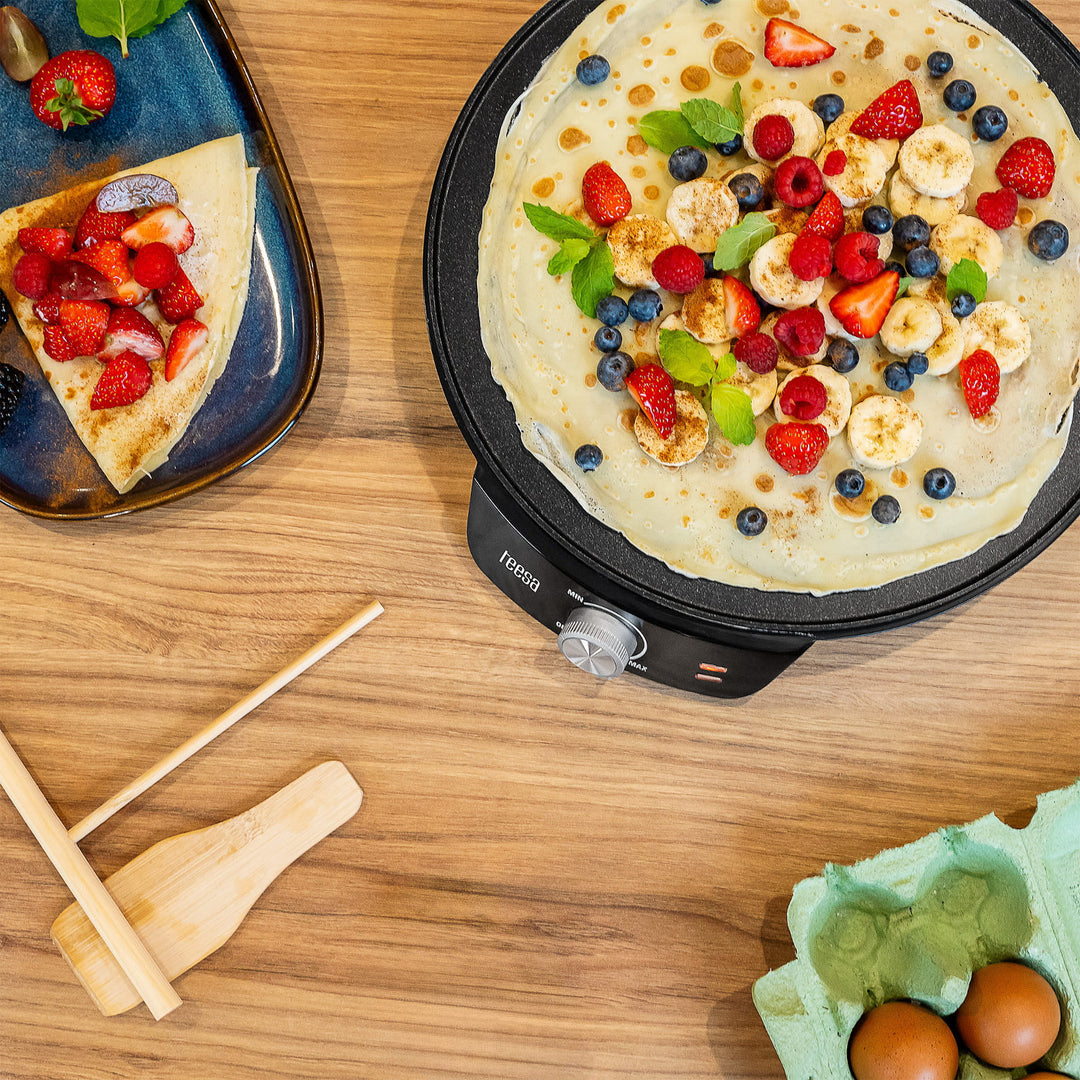 Palačinkovač Teesa, elektrická palacinková panvica, priemer platne 30 cm, výkon 1200 W, TSA3235