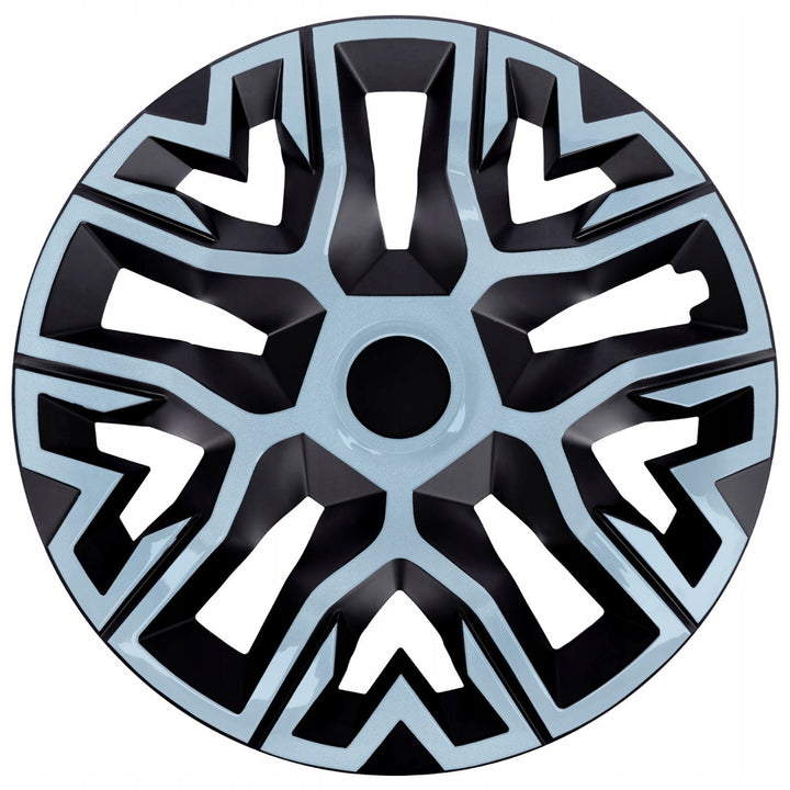 Univerzálne kryty kolies 15'' NRM The Best Dvojfarebné modro-čierne 4 kusy