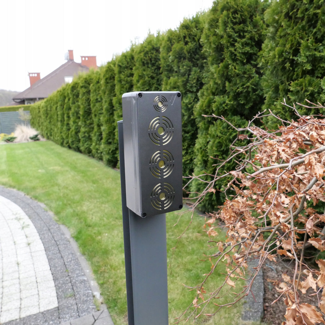 Odpudzovač Viano pre hlodavce, kuny, myši a potkany, štyri ultrazvukové vysielače, 4Ah Li-ion batéria, King