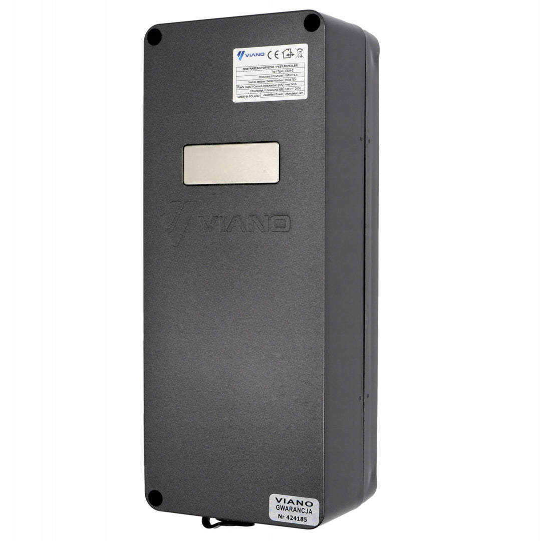 Odpudzovač Viano pre hlodavce, kuny, myši a potkany, štyri ultrazvukové vysielače, 4Ah Li-ion batéria, King