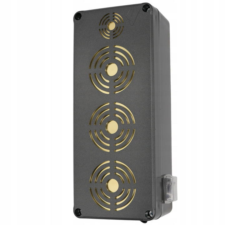 Odpudzovač Viano pre hlodavce, kuny, myši a potkany, štyri ultrazvukové vysielače, 4Ah Li-ion batéria, King