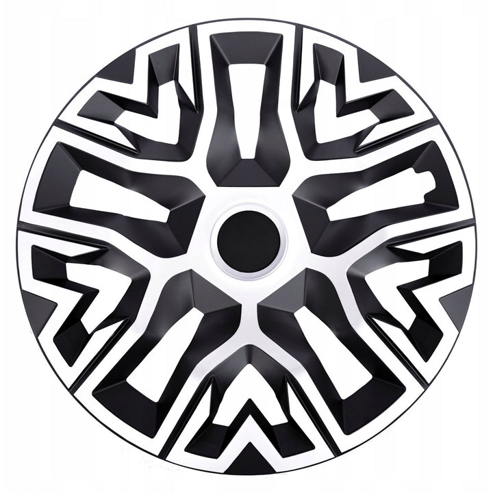 Univerzálny kryt náboja 15'' NRM The Best Dvojfarebný biely a čierny 1 kus