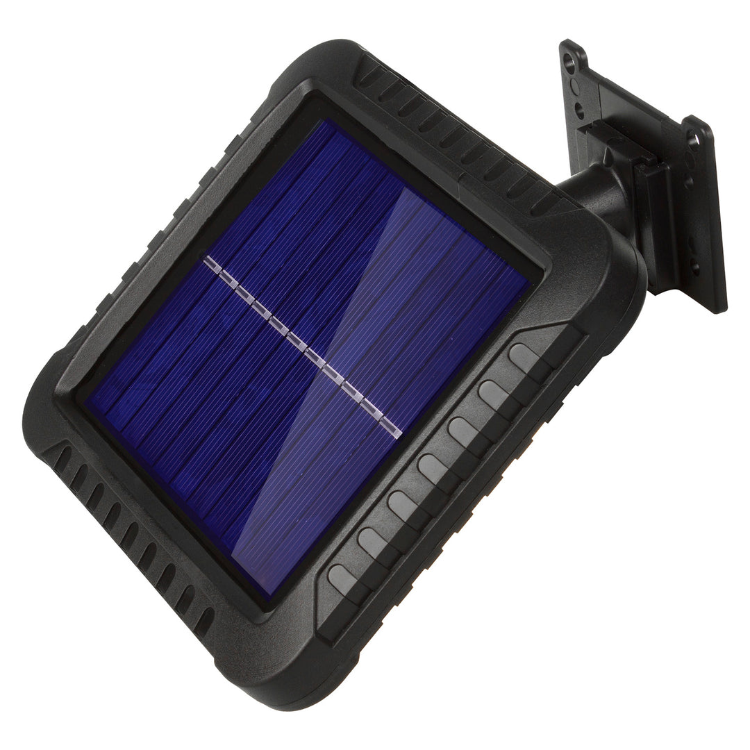 Solárne LED svietidlo s pohybovým senzorom Maclean, IP44, 5 W, 400 lm, 6000 K, 1300 mAh lítiová batéria, 5,5 V DC MCE438, 4 kusy