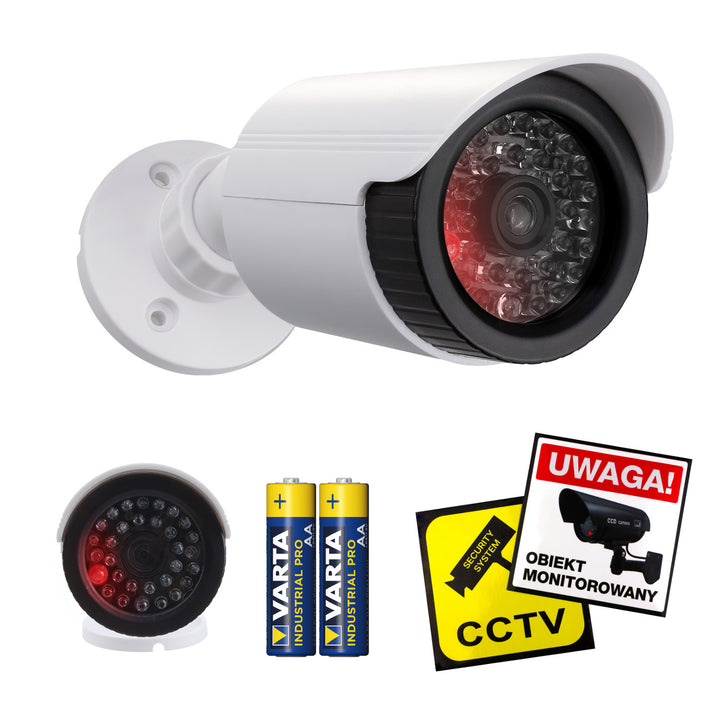 Atrapová trubicová kamera, IR LED diódy, biela, napájanie 2xAA (súčasť balenia), ABS, IR1800 W