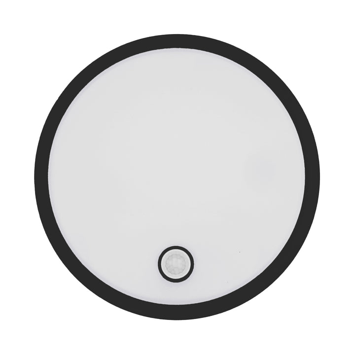 LED svietidlo s pohybovým senzorom Maclean, senzor PIR, čierne, 10 W/15/18 W, IP65, možnosť zmeny farby 3000/4000/6000 K, MCE535 B