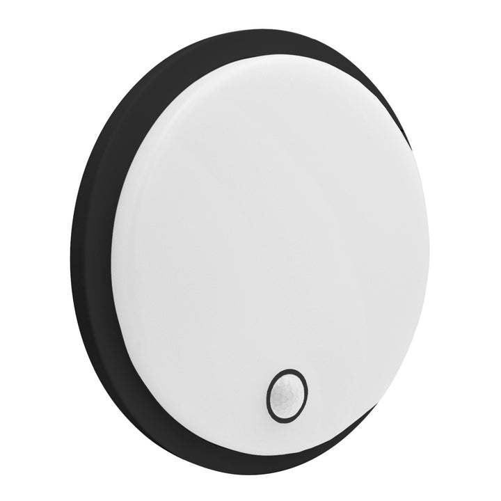 LED svietidlo s pohybovým senzorom Maclean, senzor PIR, čierne, 10 W/15/18 W, IP65, možnosť zmeny farby 3000/4000/6000 K, MCE535 B