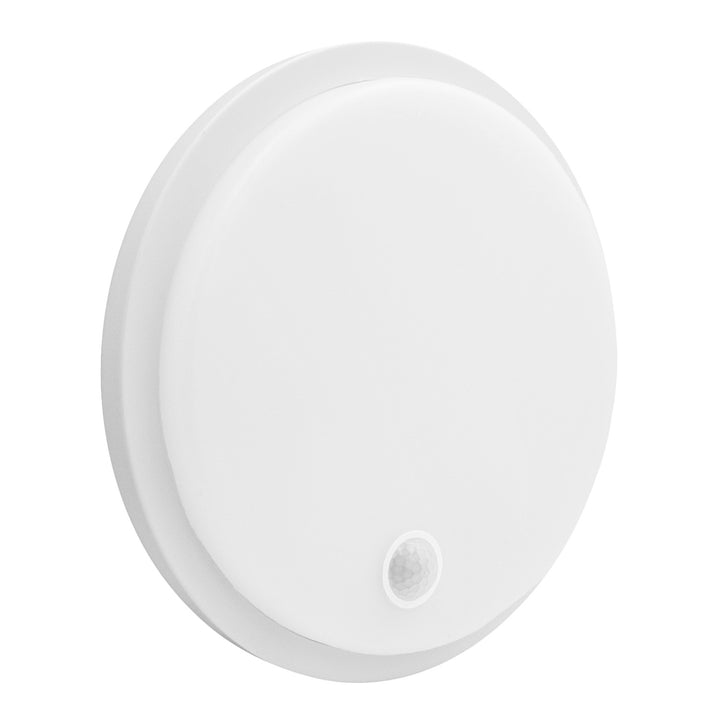 LED svietidlo s pohybovým senzorom Maclean, senzor PIR, biele, 10 W/15/18 W, IP65, možnosť zmeny farby 3000/4000/6000 K, MCE535 W