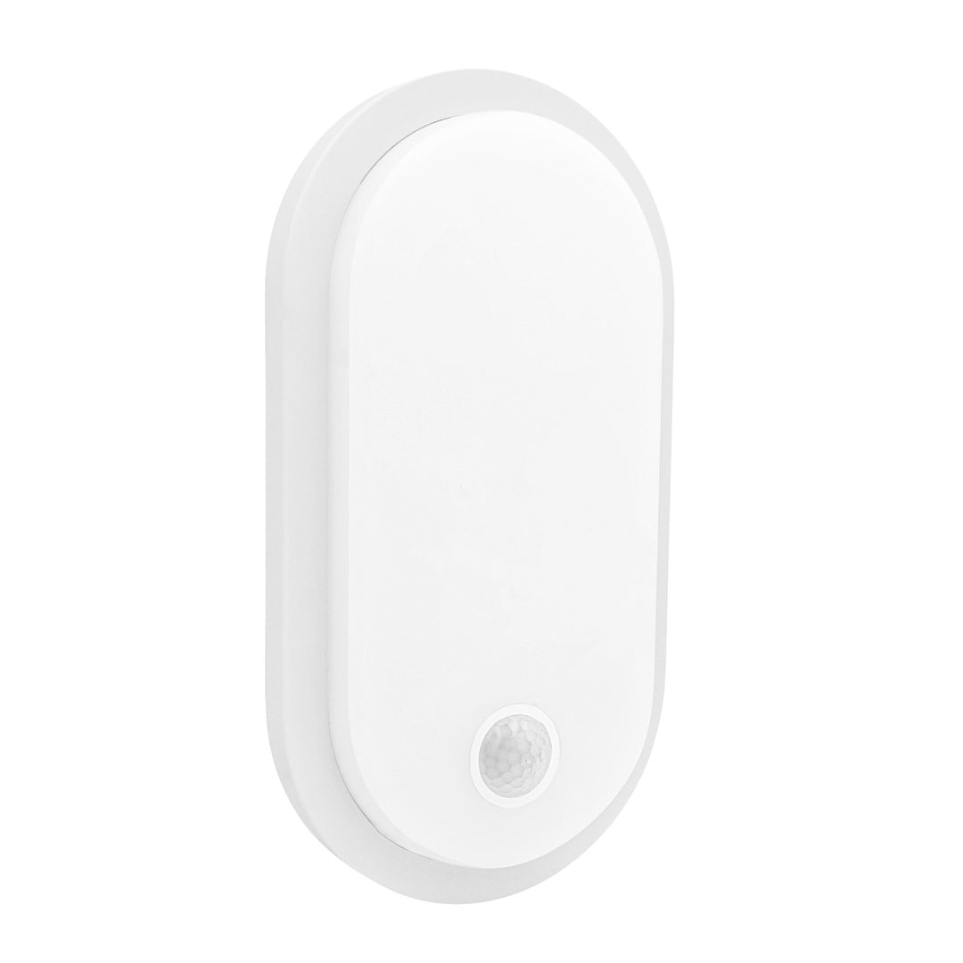 LED svietidlo s pohybovým senzorom Maclean, senzor PIR, biele, 10 W/15/18 W, IP65, možnosť zmeny farby svetla 3000/4000/6000 K, MCE534 W