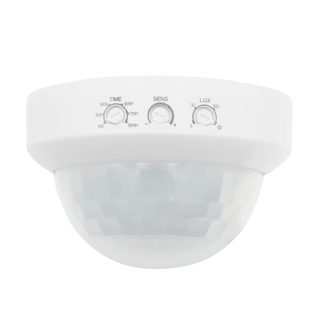 PIR senzor prítomnosti Maclean, na povrchovú montáž, dosah 10 × 40 m, 1000 W/2000 W, 220–240 V AC, 50/60 Hz, MCE823