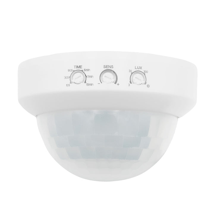 PIR senzor prítomnosti Maclean, na povrchovú montáž, dosah 10 × 40 m, 1000 W/2000 W, 220–240 V AC, 50/60 Hz, MCE823
