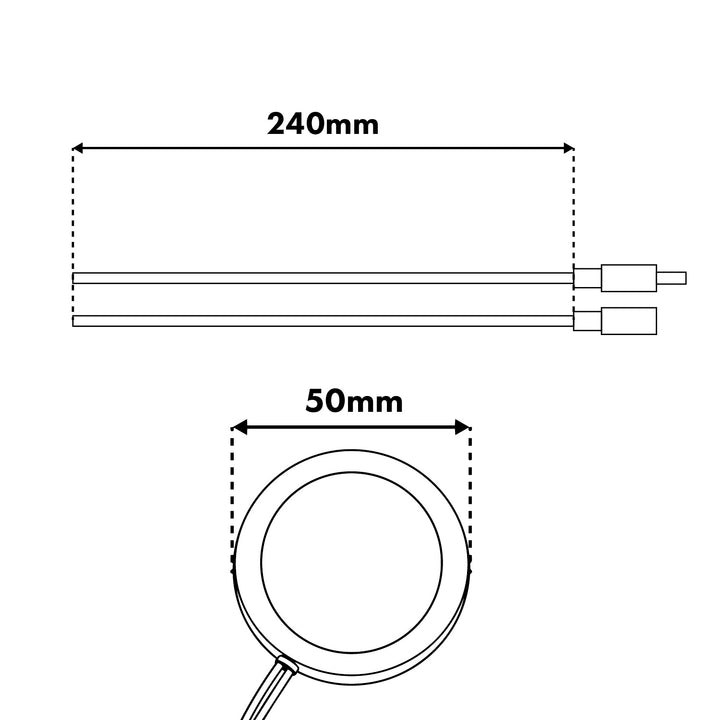 Dotykový vypínač na zapustenie Maclean, <40 mm, 12–24 V DC, max. zaťaženie 48/96 W, MCE825