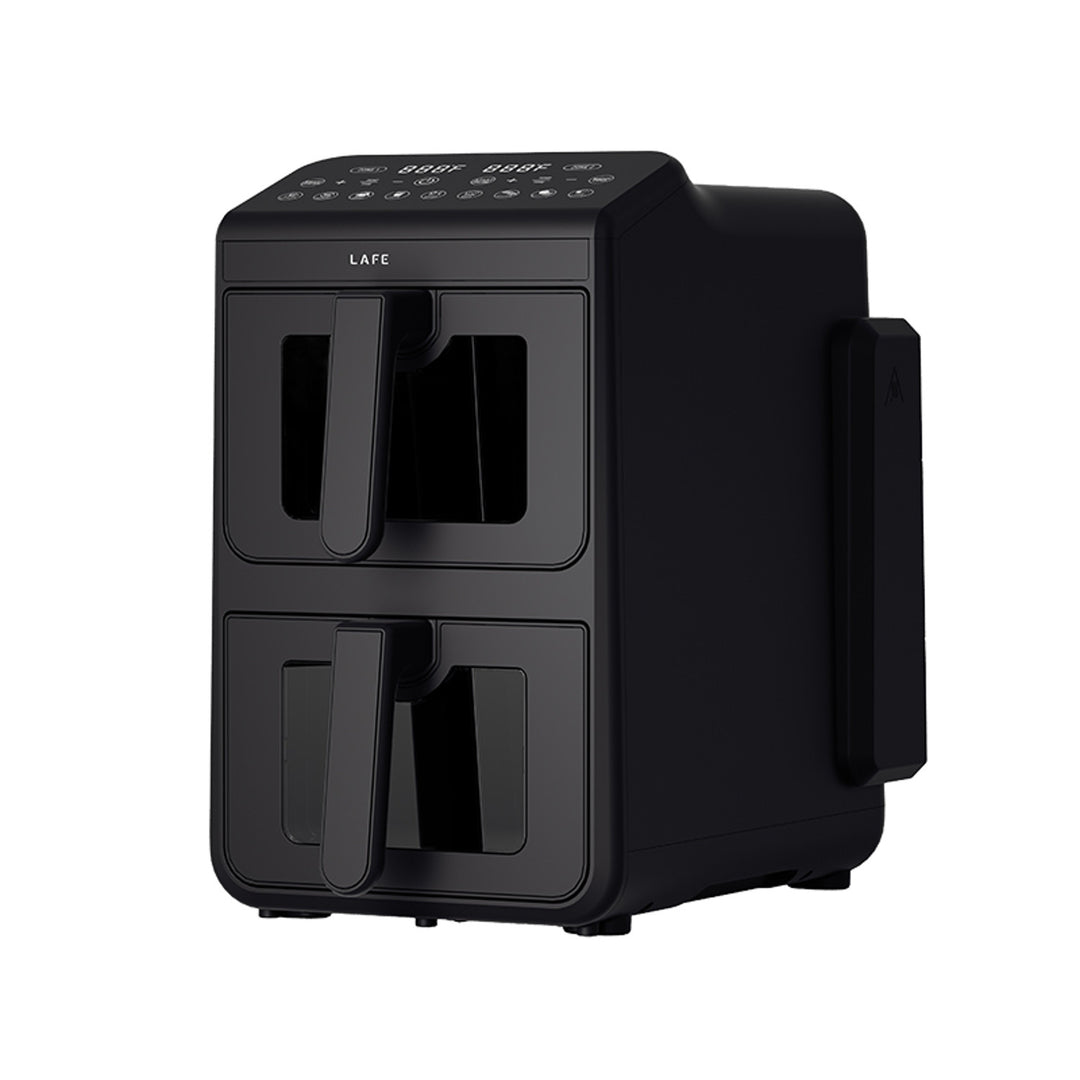 Fritéza bez oleja LAFE, fritéza na horúci vzduch, 2 priehradky, 5 l, výkon 2460 W, LCD displej, Dual Fry