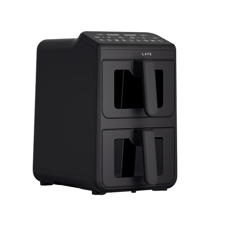 Fritéza bez oleja LAFE, fritéza na horúci vzduch, 2 priehradky, 5 l, výkon 2460 W, LCD displej, Dual Fry